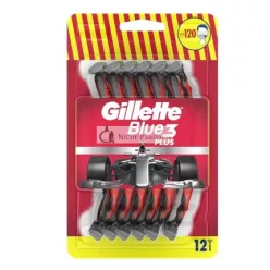   Gillette Jednorazové holiace strojčeky pre mužov Blue3 Red - 12 kusov