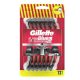 Gillette Jednorazové holiace strojčeky pre mužov Blue3 Red - 12 kusov
