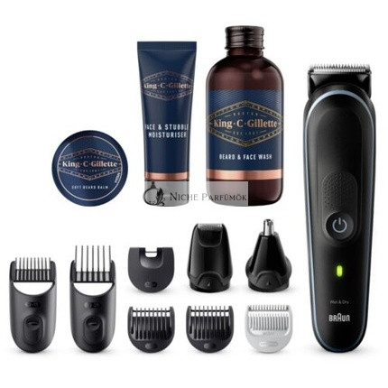 Braun MGK5411 Všetko v Jednom Stylo Kit Zastrihávač na Bradu/Vlasy s KCG Starostlivosťou o Bradu