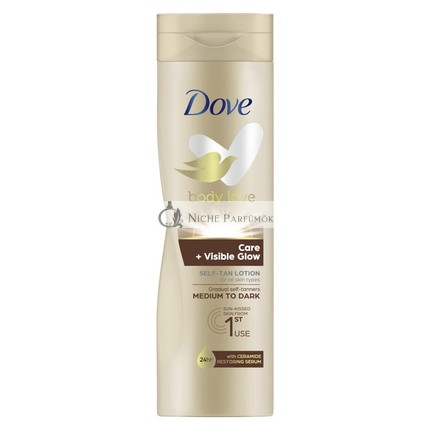 Dove Viditeľné žiarenie Samoopaľovacia emulzia, 250ml