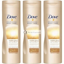   Dove Výživné Telové Mlieko Samoopalovacia Lotion 250ml Svetlá a Stredná