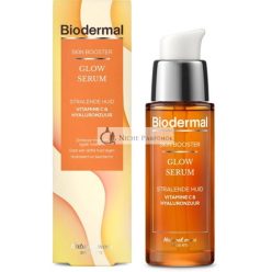   Biodermal Skin Booster Glow Sérum - Sérum pre žiarivú pleť s hyalurónovou kyselinou a vitamínom C, 30ml