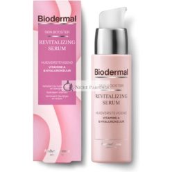   Biodermal Skin Booster Revitalizačné Sérum - Zlepšuje Elasticitu a Pevnosť Pleti s Kyselinou Hyalurónovou a Vitamínom A - Hyalurónové Sérum 30ml