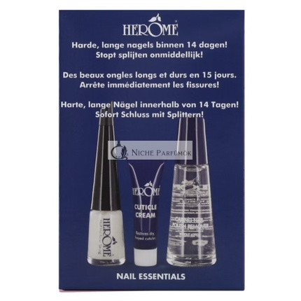 Súprava odstraňovača laku na nechty Nail Essentials - 10ml odstraňovač, 4ml spevňovač, 3ml krém na kožičku
