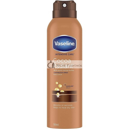 Vaseline Intenzív Starostlivosť Kakaové Radiant Sprej Hydratačný na Veľmi Suchú Pokožku, 190ml