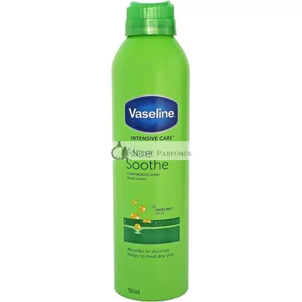 Vaseline Intenzív Starostlivosť Aloe Vera Sprej na Hydratáciu, 190 ml