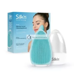   Silk'n Bright Silikónová Čistiaca Kefa na Tvár Hygienické Hlboké Čistenie Jemné Peeling a Masáž Vodoodolná Nabíjateľná Svetlomodrá