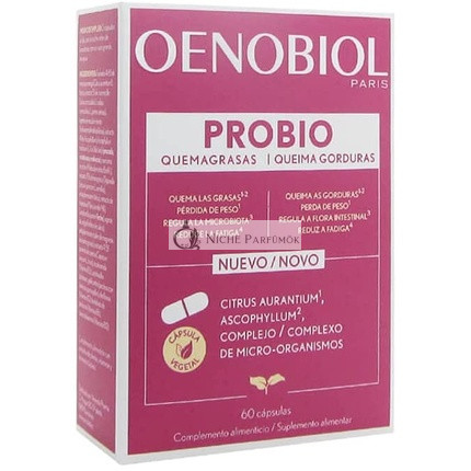 Oenobiol Probiotiká Spaľovanie Tukov Doplnok 60 Kapsúl