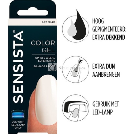 Sensista Mliečna Gél Lak na Nechty 7,5ml