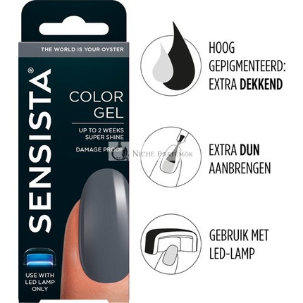 Sensista Color Gel Svet je tvoja ústrica - Šedá