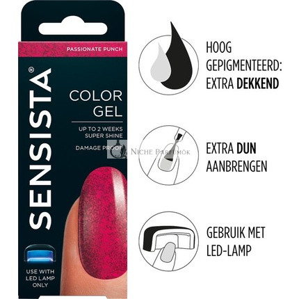 Sensista Color Gél Vášnivý Punch - Červená/Ružová Glitter