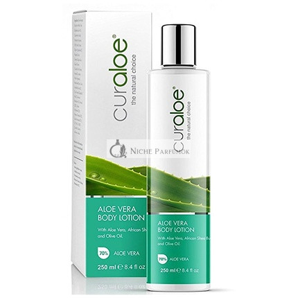Curaloe Aloe Vera Telové mlieko s africkým shea maslom a avokádovým olejom - 80% čistá organická aloe obohatená formula