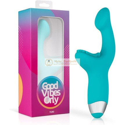 Good Vibes Only G-Spot Vibrátor Yuki s 10 Nastaveniami Vibrácie Klitoriálna a G-Bodová Stimulácia, Modrá