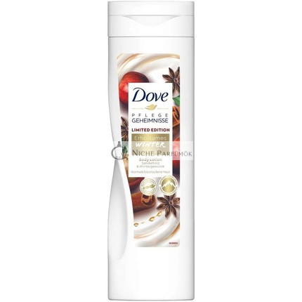 Dove Care Secrets Telový Krém Uvoľňujúci Zimný Rituál so Santalovým Drevom a Zimnými Koreniami pre Normálnu a Suchú Pokožku