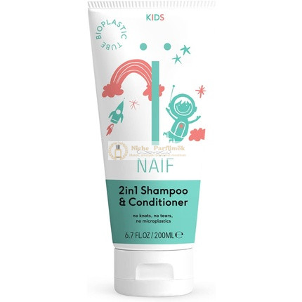Naïf Kids 2 v 1 Šampón a Kondicionér pre Všetky Typy Vlasov, 200ml