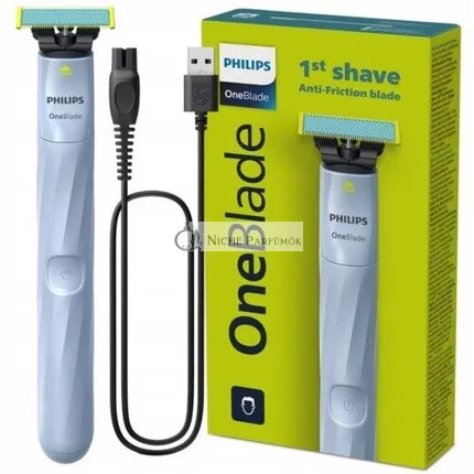 Philips OneBlade First Shave QP1324 - Strihajte vlasy, nie pokožku, proti trenie, USB odolný