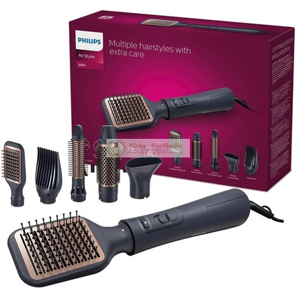 Philips AirStyler séria 5000 s 5 stylingovými doplnkami model BHA530/00