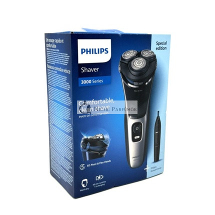 Philips Holiaci strojček 3000 Series S3143/02 a NT1650 nosový zastrihávač