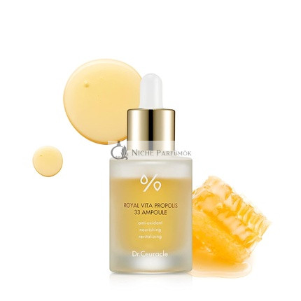 Medová výživná esencia Kráľovská Vita Propolis 33 ampulka Kórejská starostlivosť o pleť s extraktom z kráľovského gélu a panthenolom Dr.Ceuracle