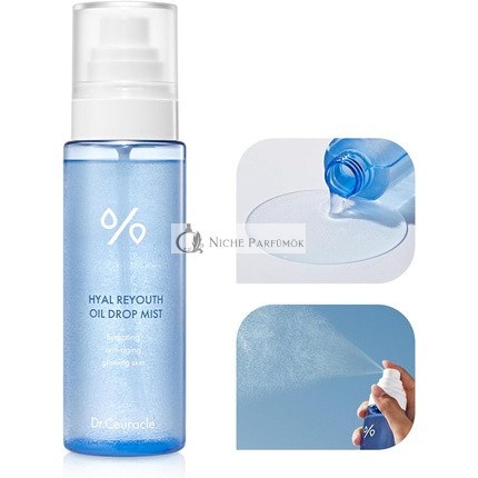 Dr.Ceuracle Hyal Reyouth Olejový kvapkový mist hydratačný sprej sérum pre žiarivú pleť, extrakt z cukrovej trstiny - rastlinný skvalánový olej, anti-aging tonikum na pleť pre suchú citlivú pleť