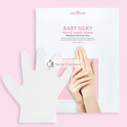Baby Hodvábna maska na ruky, 1ks