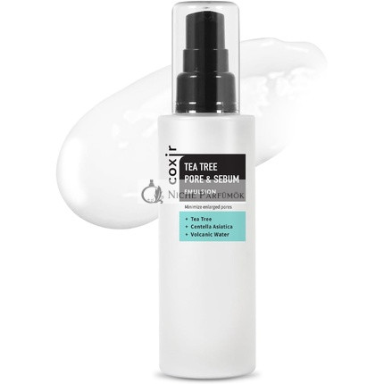 COXIR Tea Tree Pore & Sebum Emulsion 100ml, pre rovnováhu oleja a minimalizáciu pórov