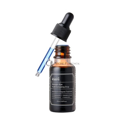 [DearKlairs] Midnight Blue Youth Activating Drop, 20ml, Dvojité EGF Peptidy, Guaiazulén, Adenozín Nočné sérum