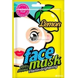   Bling Pop Vitamín E Osviežujúca Pleťová Maska s Citrónom