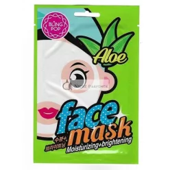   Bling Pop Hydratačná a Rozjasňujúca Tvárová Maska s Aloe Verou