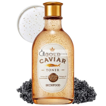 Skinfood Zlatá Kaviárová Ex Toner 145ml, Koncentrovaný kaviár a zlato