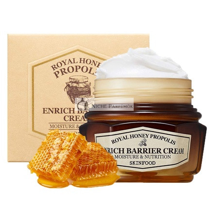SKIN FOOD Krém s Royal Honey Propolis Enrich Barrier - 50% Čierny včelí propolis a kráľovský medový extrakt výživný krém na tvár, 63ml