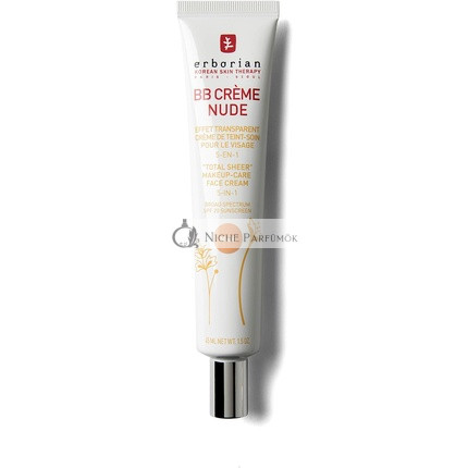 Erborian BB Krém s Ginzengom, 5 v 1 Korejský Pleťový Krém SPF 20, Nude Shade, 45ml