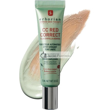 Erborian CC Red Correct s Centella Asiatica Krém na Korekciu Farby a Redness, 15ml