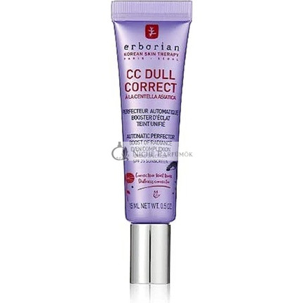 Erborian CC Dull Correct s Centella Asiatica Kórejská Starostlivosť o Pleť a Makeup Krém Primer, 15ml