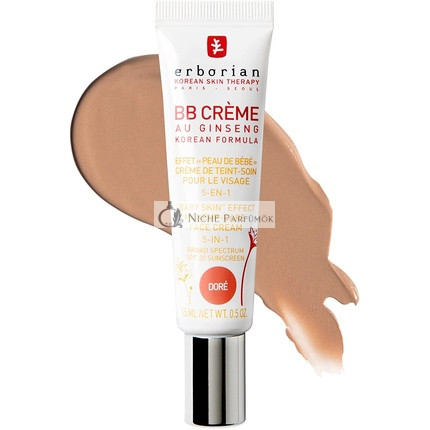 Erborian BB Krém s Ginsengom 5 v 1 Kórejská Kozmetická Liečba SPF 20, 15ml
