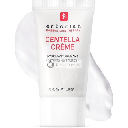 Erborian Centella Krém s Centella Asiatica a Hyalurónovou Kyselinou, Upokojujúci Hydratačný Krém Kórejská Kozmetika, Proti Červenaniu, 20ml