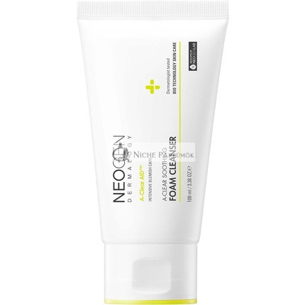 DERMALOGY by NEOGENLAB A-Clear Upokojujú Penový Čistiaci Prostriedok 100ml - Čistiaci Penový Prostriedok na Ucpané Póry a Sebum pre Pokožku Náchylnú na Akné so Salicylovou Kyselinou, Čajovníkom, Centella Asiatica