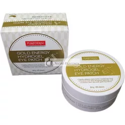   Gold Energy Hydrogelová Očný Páska Antivrásková Kolagénová Očný Krém Očné Gélové Podložky Zlato/Citronová Tráva/Vita10komplex Hydratačné Odstránenie Tašiek Tmavých Kružkov, 60ks