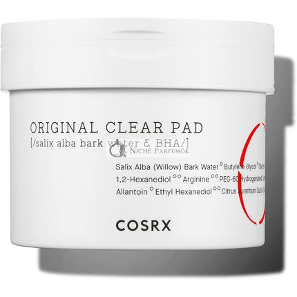 COSRX One Step Originálny Čistiaci Pad 70 Pad BHA Tonerom Nasiaknutý Exfoliačný a Čistiaci Pad