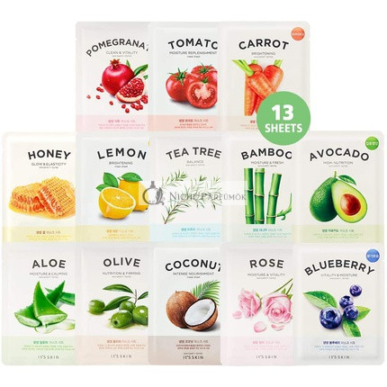It's Skin The Fresh Mask Sheet 13 Rôznych Kombinácií - Prírodné Vitálne Látky