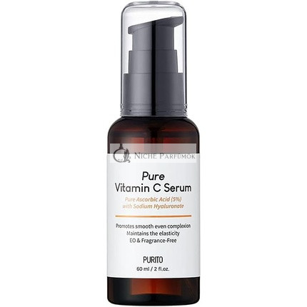 PURITO Čisté Vitamín C Sérum, 60ml, Prírodné Ingrediencie, Vegánske a Bez Krutosti