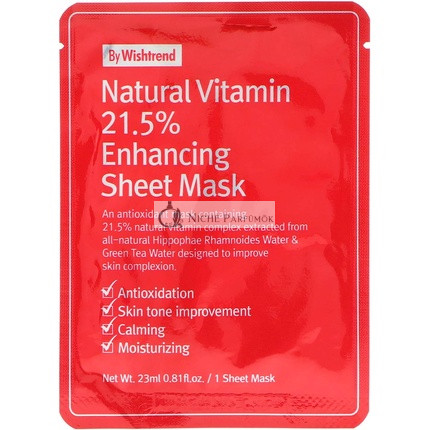 BY WISHTREND C21.5 Prírodná vitamín C zpevňujúca pleťová maska 23g