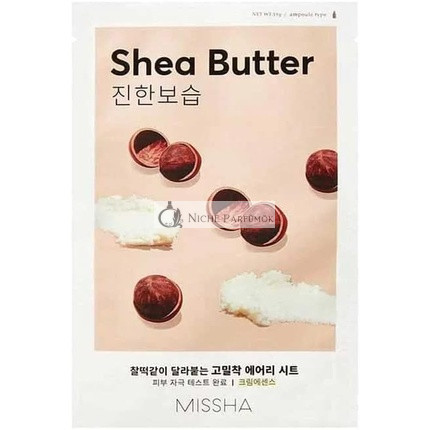 Missha Airy Fit Pleťová Maska s Bambuckým Maslom, 19g
