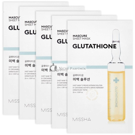 Missha Mascure Solution Pleťová Maska, Bieliaci Riešenie