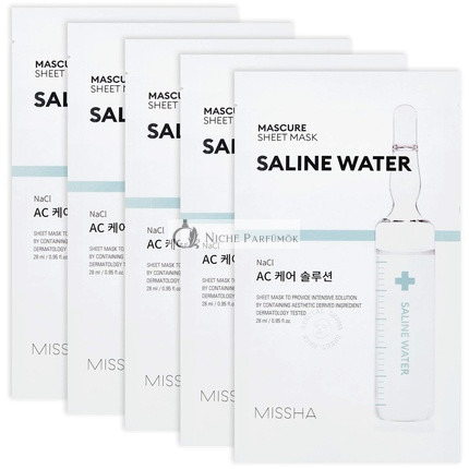MISSHA Mascure AC Care Solution Pleťová maska so soľankou na citlivú pleť 1ks