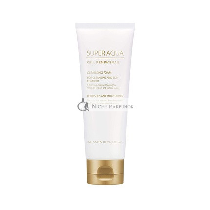 MISSHA Super Aqua Obnova Buniek Slimák Čistiaci Penový