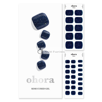 [P Starry Night] Skutočná gélová nechtová páska od Ohora s prípravnou podložkou, mini pilníkom na nechty, drevenou tyčinkou, DIY súprava na umenie nechtov na nohy, bez lepidla, nie je namáčaná