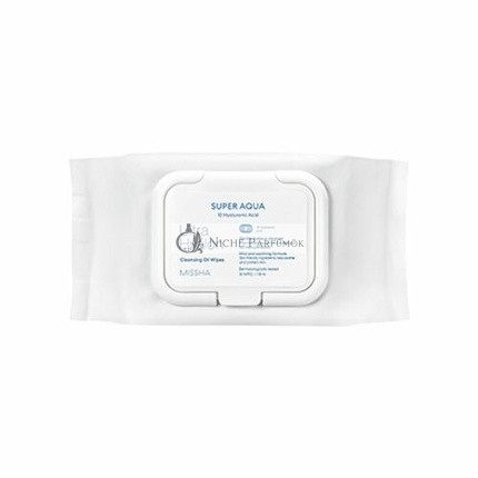 MISSHA Super Aqua Ultra Hyalon Čistiace Olejové Utierky, 30ks