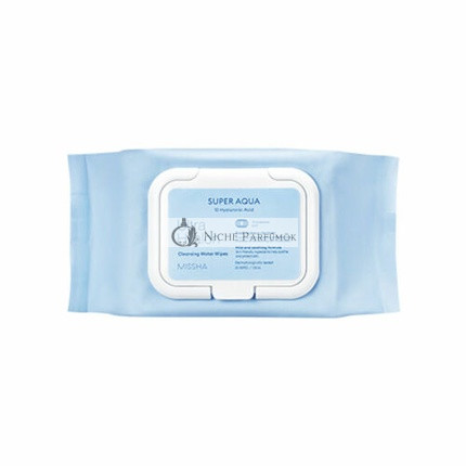 [MISSHA] Super Aqua Ultra Hyalon Čistiace Vlhčené Utierky 30 ks