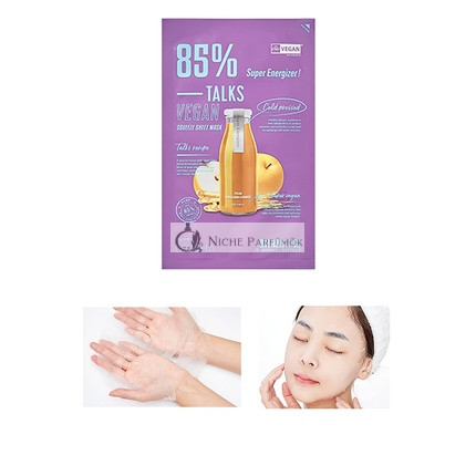 MISSHA Talks Vegan Squeeze Sheet Mask Super Energizer pre unavenú pleť, 1 maska